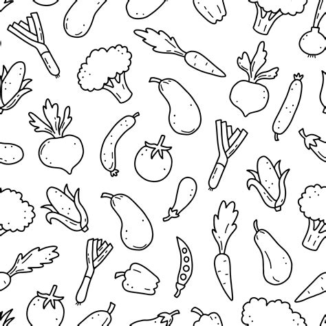 Vegetable Pattern Vector Art Icons And Graphics For Free Download
