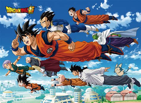 This brings to 29 the total number of playable characters from the famous manga. Dragon Ball Super Wall Scroll - Z Fighters Flying Key Art ...