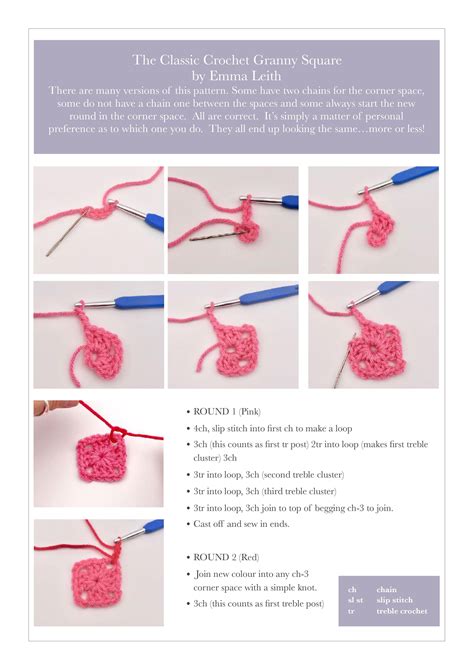 Printable How To Crochet Step By Step Place The Ball End Of The Yarn In