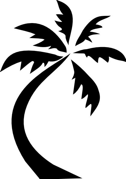 Palm Trees Outline Clipart Best