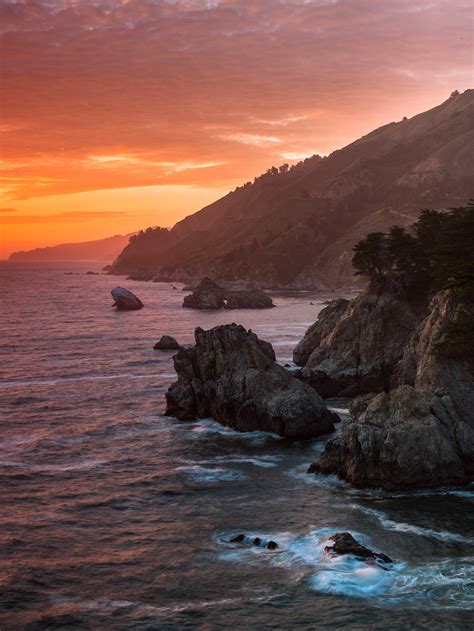 California Orange Julia Pfeiffer Burns State Park