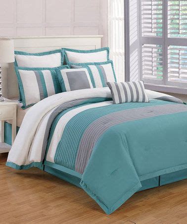 Comforter sets play a germinal role in limitative the look of a room traceable into their rebarbative visibility. Another great find on #zulily! Teal & Gray Rochester ...