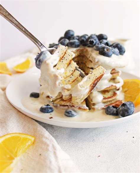 Yogurt lends great moisture and a slight tanginess to a dish. Lemon Protein Pancakes with Greek Yogurt Lemon Sauce ...