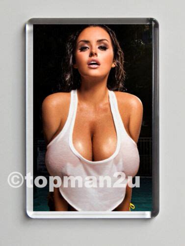 New Quality Fridge Magnet Sexy Busty Model Huge Big Boobs Wet Top Gorgeous Ebay