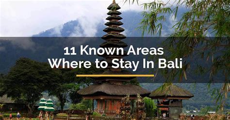 11 Known Areas Where To Stay In Bali For Travelista