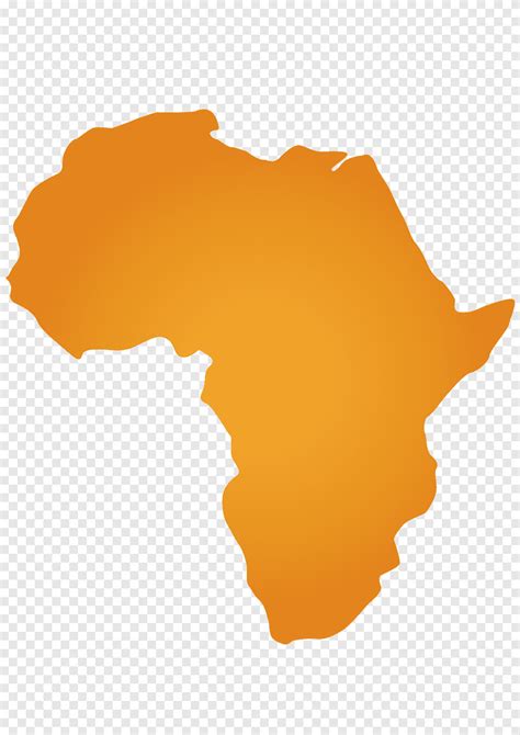 Free Download Africa Map Africa Orange World Png Pngegg