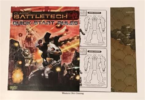 Classic Battletech Quick Start Rules Mech Record Sheets And 2 Sided