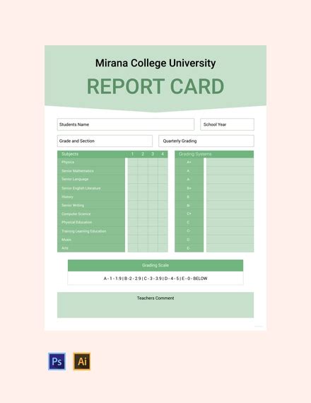 Report Card Examples 15 Templates Docs Word Pdf Pages Examples