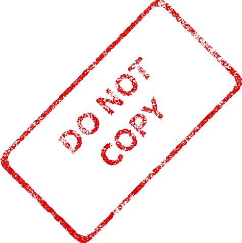 OnlineLabels Clip Art - Do Not Copy Business Stamp 2