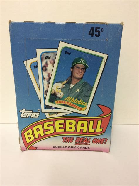 Topps Baseball Bubble Gum Cards Set Jose Canseco