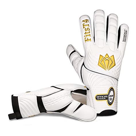 Fitst4 Goalie Goalkeeper Gloves With Fingersaves And Super Grip Palms