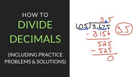 How To Divide Decimals Examples Worksheet And Definition