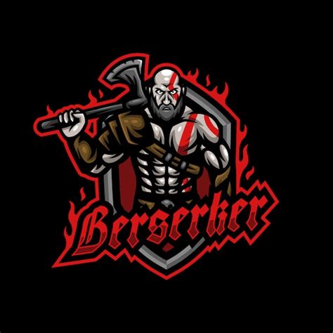 Premium Vector Warrior Berserker Barbarian Mascot Logo