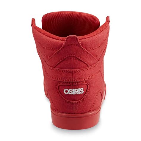 Osiris Boys Cosmo Red High Top Skate Shoe