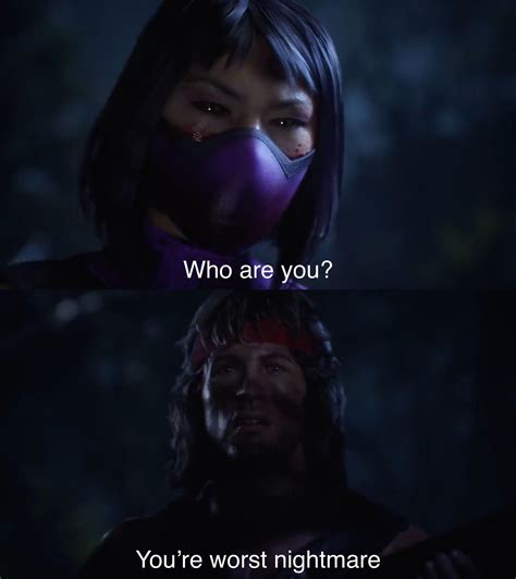 Mk11 Update Trailer Mileena Asking About New Character And Rambo