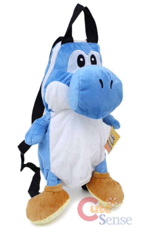 Super Mario Brothers Blue Yoshi Plush Bagbackpack Ebay