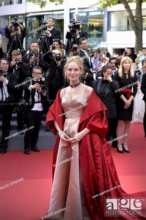 Cannes France May 16 Uma Thurman Attend The Jeanne Du Barry