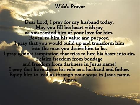 Daily Short Prayers I Pray For My Husband Today