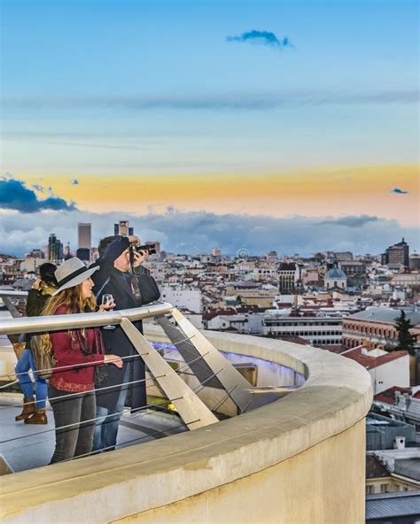 Aerial View Madrid Cityscape Editorial Stock Photo Image Of Viewpoint