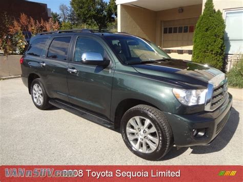 2008 Toyota Sequoia Limited 4wd In Timberland Green Mica Photo 8