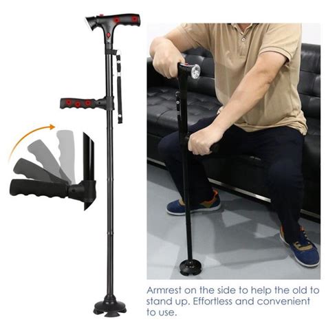 Multi Functional Foldable Led Walking Cane