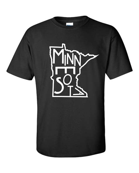 Minnesota T Shirt Minnesota Shirt Mens Minnesota Shirt Etsy