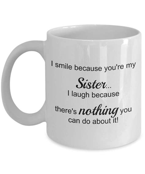 I Smile Because Youre My Sister Best Sibling Ever From Etsy India