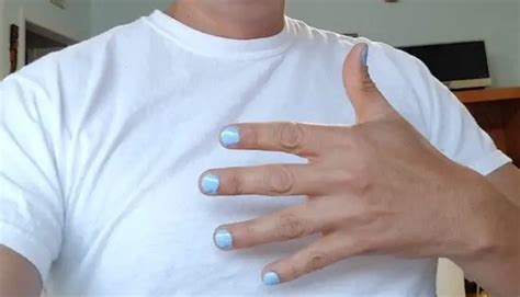 Blue Male Polish Why Do Guys Paint Their Nails Blue