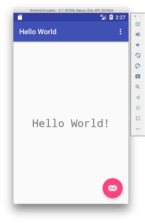Android Studio Hello World Example