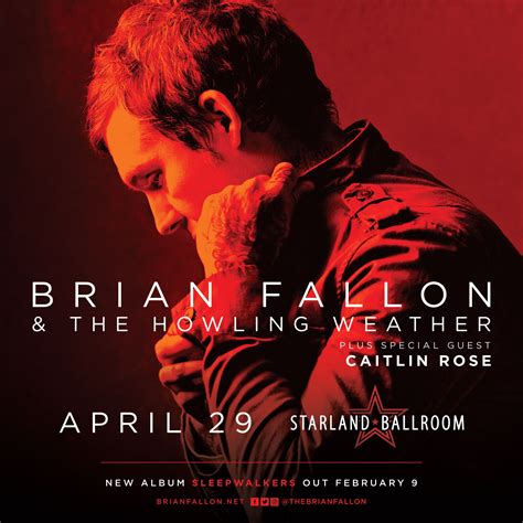 brian fallon and the howling weather the starland ballroom