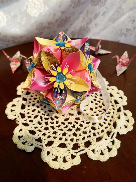 Love Kusudama Origami Flower Ball 48 By Shadycatstudios On Deviantart