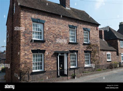 Traditional Brick Built House In The Historic Shropshire Town Of Much