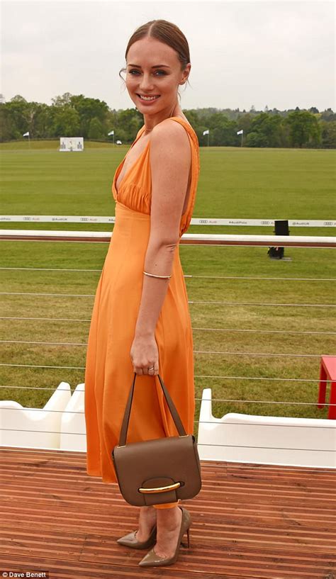 Laura Haddock Takes The Plunge In Dramatic Dress In Ascot Daily Mail Online
