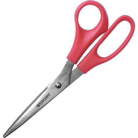 Westcott All Purpose 8 Stainless Steel Scissors Red