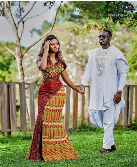 15 Elegant Kente Styles For Engagement In Ghana 2021 The Glossychic