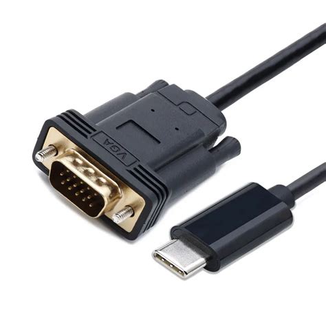 Usb Type C Type C Usb 31 To Vga Male 1080p Hdtv Monitor Cable For