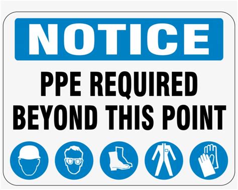 Ppe Required Beyond This Point Png Image Transparent Png Free