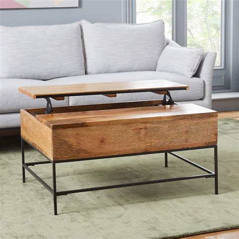 Add to bag add to wishlist finish (2 options) zoom. Industrial Storage Pop-Up Coffee Table - Small (91 cm ...