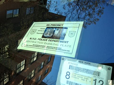 Pba 2020 dea family member card. Suzannah B. Troy artist: NYPD Parking Placard 5th Precinct ...