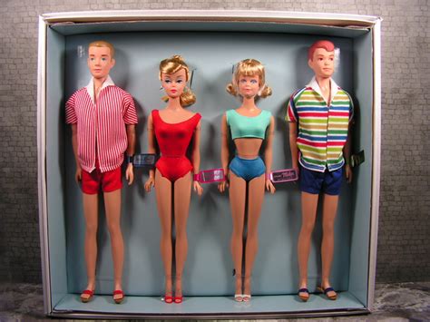 2013 Barbie Double Date 50th Anniversary Giftset Barbie Ken Midge And