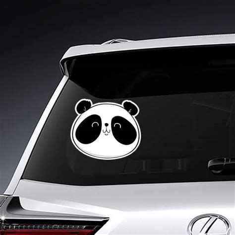 Happy Panda Face Sticker