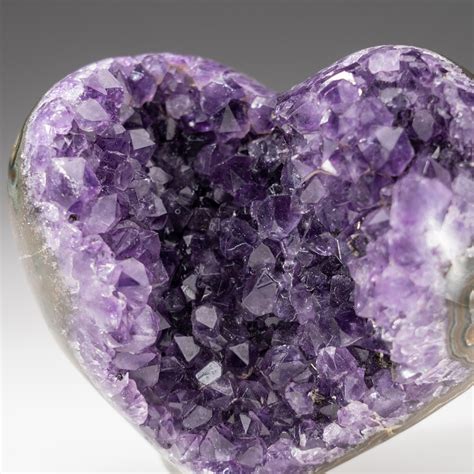 Genuine Polished Amethyst Crystal Clustered Heart V2 Astro Gallery