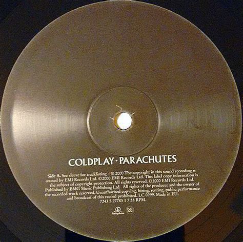 Coldplay Parachutes 180g Vinyl Record Lp Vinylvinyl
