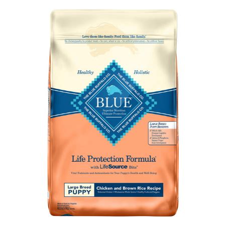 Blue baby blue healthy growth formula chicken and brown rice recipe for large breed puppies is formulated to meet the nutritional levels established by the aafco by accessing or using www.bluebuffalo.com (the blue buffalo site), www.bluesbuddies.com (the blue's buddies site. Blue Buffalo Life Protection Formula Large Breed Puppy ...