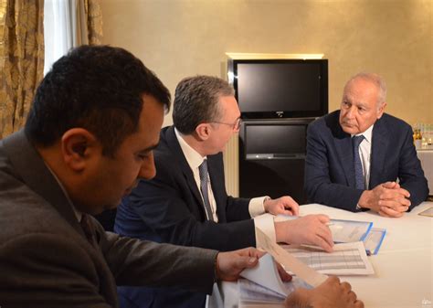 Zohrab Mnatsakanyan met with Ahmed Aboul Gheit, the Secretary-General ...