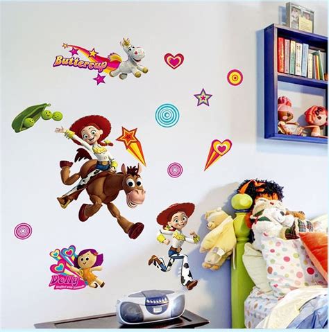 Toy Story 3 Cartoon Wall Decals Children Room Kindergarten Wall