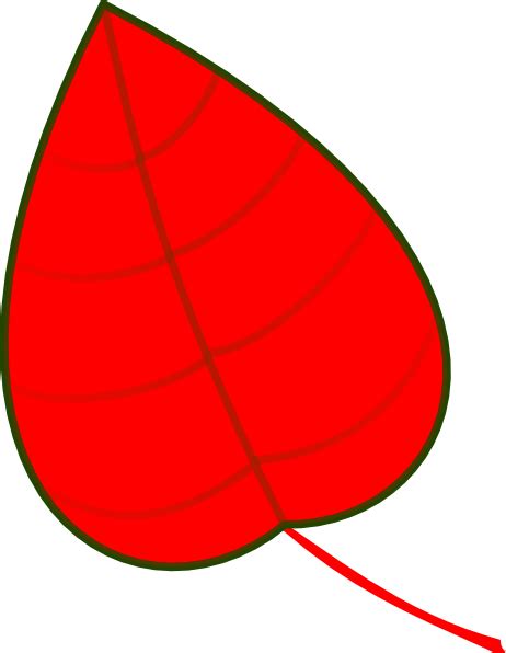 Red Leaf Clip Art At Vector Clip Art Online Royalty Free