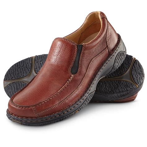 Mens Zümfoot Carson Slip On Shoes Brown 204250 Casual Shoes At
