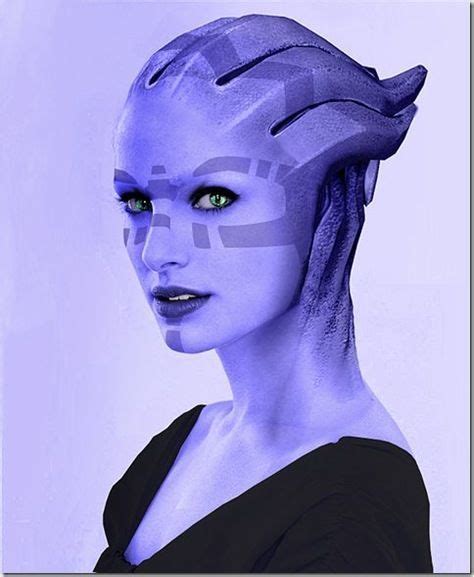 Videogame Mass Effect Character Asari Actress Natalie Portman Photoshop Mass Effect