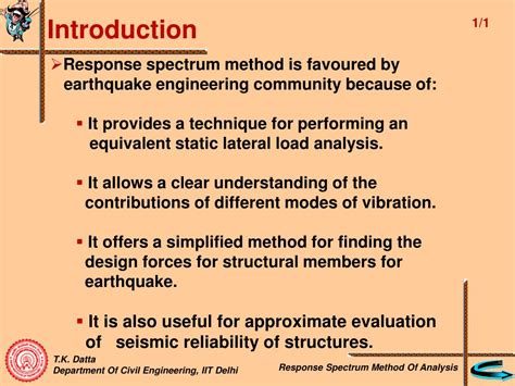 Ppt Chapters 5 And 6 Chapter 5 Response Spectrum Method Of Analysis